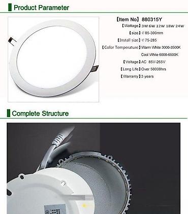 Rasveta: 💡 LED PANELI 3200K • 4200K • 6500K Ugradni i nadgradni – GARANCIJA – — 3