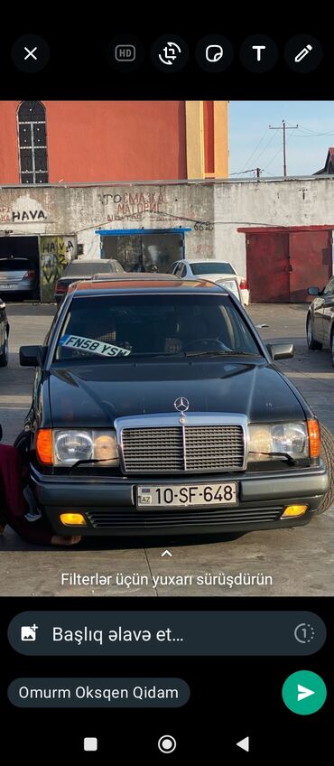 yesqa buferi: Ön, Mercedes-Benz 124 1992 il, Orijinal, Almaniya, İşlənmiş