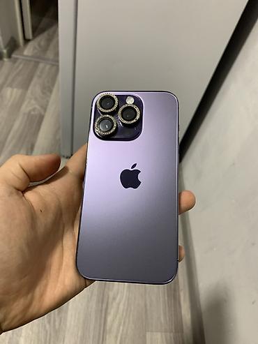 Apple iPhone: IPhone 14 Pro, Б/у, 128 ГБ, Deep Purple, 77 % — 2