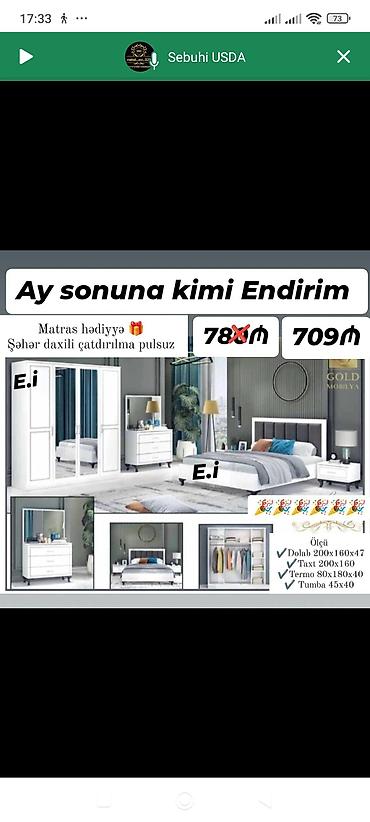 Yataq otağı dəstləri: Yataq dəsti yataq otağınız üçün zərif və funksional həll təklif edir — 6