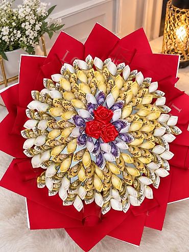 букет из денег: Атлас лента мн букет. 15-500сом. 31-1000сом. 41-1300сом. 51-1500сом — 10