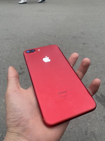 Apple iPhone: IPhone 7 Plus, Б/у, 128 ГБ, Красный, Чехол, 100 %