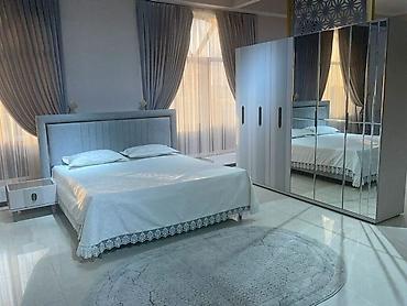 Спальные гарнитуры: Спальный гарнитур, Двуспальная кровать, цвет - Серый — 5