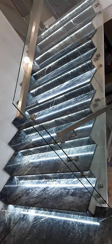 Обшивка лестниц: Обшивка лестниц Материал: Другой материал, Бесплатный замер — 7