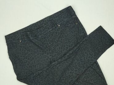 kapcie z piętą: Spodnie materiałowe damskie, rozmiar 4XL