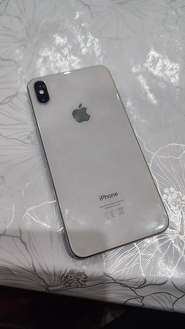 Уюлдук телефондор жана аксессуарлар: IPhone Xs Max, Колдонулган, 256 ГБ, Күмүш, Каптама, 59 % — 2