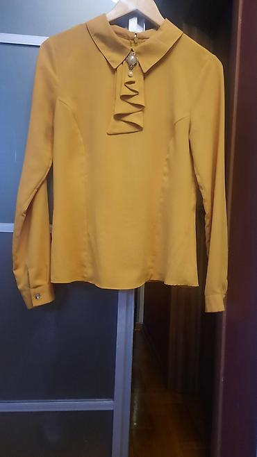 crivit torba: Ženska elegantna bluza u boji senfa. - Model sa dugim rukavima i — 2