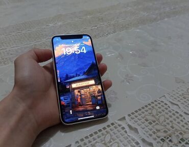 бу телефоны: IPhone 12 mini, Б/у, 128 ГБ, Белый, Чехол, 74 %