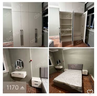 İkinəfərlik çarpayı, 2 tumba, Dolab, Termo, Yeni