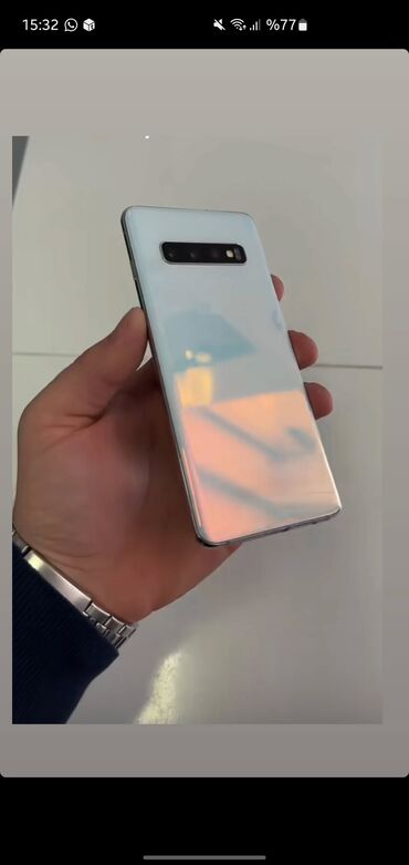 samsung s23 ultra ekran qiymeti: Samsung Galaxy S10 Plus, 128 GB, rəng - Ağ, Barmaq izi, Face ID