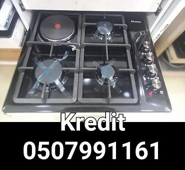qaz sobası: Quraşdırılan qaz-elektrik qarışıq panel (3 qaz ocağı + 1 elektrikli — 1