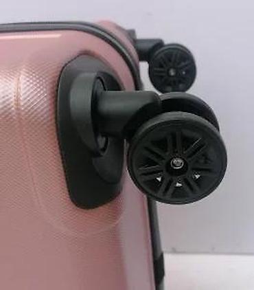Putni koferi i torbe: Tvrdi kofer na točkiće – ružičasto-zlatni (rose gold) - Materijal — 13
