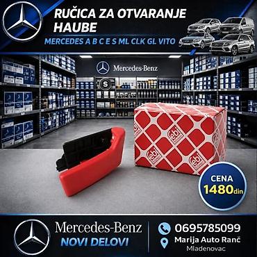 Autoelektrika: RUCICA ZA OTVARANJE HAUBE MERCEDES A B C E S ML CLK GL VITO | Rucica — 1