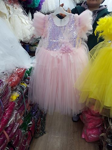 Платья: Детское платье, цвет - Розовый, Новый — 2