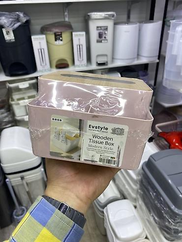 ящик пластмасса: Короб для салфеток Evstyle Wooden Tissue Box, стиль Modern Style. - — 1