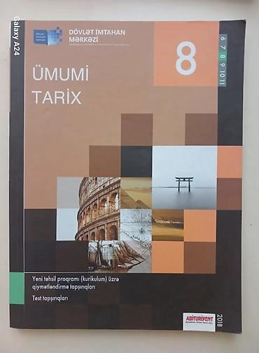 Digər: Ümumi Tarix 8-ci sinif Dim Testləri.İçi təmiz səliqəli şəkildədir — 1
