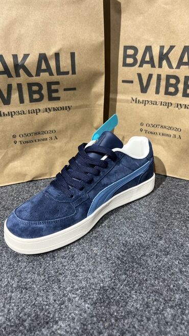 синие женские кроссовки: Мужские кроссовки, 42, Puma, Новый, цвет - Голубой, Платная доставка