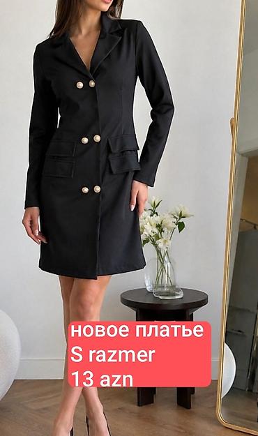 Qadın geyimi – qara rəngli, blazer üslublu qısa don. - Ölçü: S - lalafo.az -da Qadın geyimi – qara rəngli, blazer üslublu qısa don. - Ölçü: S -