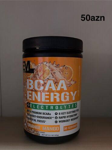 спорт товары баку: BCAA içkiləri – 30 porsiya 1) EVLUTION NUTRITION BCAA Energy – Orange