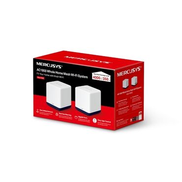 Modemlər və şəbəkə avadanlıqları: Mercusys Halo H50G AC1900 Whole Home Mesh Wi‑Fi Sistemi (2-li paket) — 1