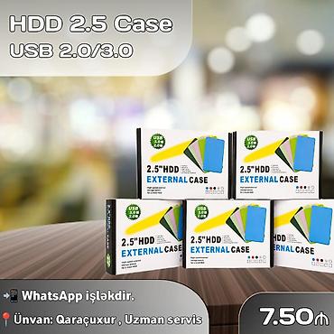 xarici hard disk: HDD 2.5” External Case - 2.5” HDD/SSD üçün korpus - USB 2.0/3.0 — 1