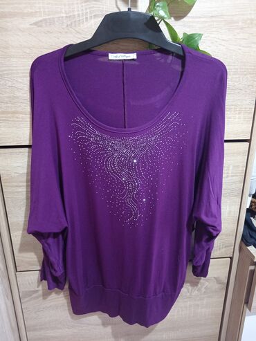 terranova kosulje zenske: 2XL (EU 44), Silk, Single-colored, color - Purple