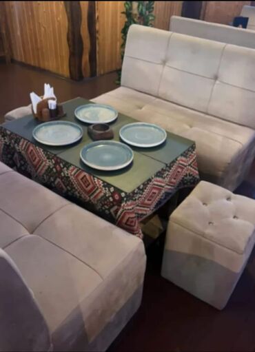 Restoran mebeli: Tecili endrim edildi❗❗❗ Kafe ucun 4 dest divan jurnalni satilir
