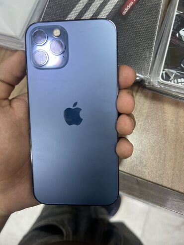 iphone 12 pro ikinci əl: IPhone 12 Pro, 128 ГБ, Синий, Беспроводная зарядка, Face ID, С документами