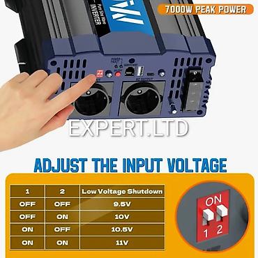 İnverterlər: Yeni Inverter, 1500-3000 Vt, 12 - 220 volt, Ünvandan götürmə, Ödənişli çatdırılma — 29