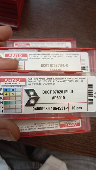 İstehsal avadanlığı: Dəzgah alətləri və kəsici lövhəciklər (freze və torna üçün) — 29