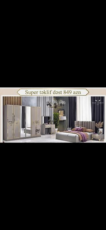 bronza fiqur: Yataq otağı mebel dəsti – “Super təklif dəst 849 AZN” yazılı model — 1