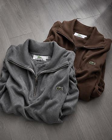 джинсы прямые: Свитер Lacoste с молнией до груди (half-zip) - Бренд: Lacoste - — 3