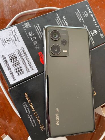 Xiaomi Redmi Note 12 Pro Plus, 256 GB, rəng - Qara, 
 Barmaq izi, İki sim kartlı, Face ID