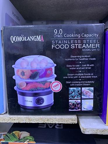 Пароварки: Пароварка QOMOLANGMA QM-12 - Объем: 9,0 л - Материал: нержавеющая — 1
