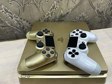 playstation 4 pro цена в бишкеке: Sony PlayStation 4 Slim, золотистый цвет корпуса. Характеристики и — 6