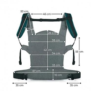 samsonite kabinski koferi: KINDERKRAFT MILO nosiljka za bebe – Nature Vibes Green Šifra — 4