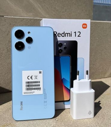 128gb: Xiaomi, Redmi 12, Б/у, 128 ГБ, цвет - Синий, 2 SIM