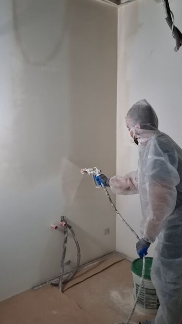 покраска стен водоэмульсионной краской цена: Покраска стен, Покраска потолков, Покраска окон, На масляной основе, На водной основе, 1-2 года опыта