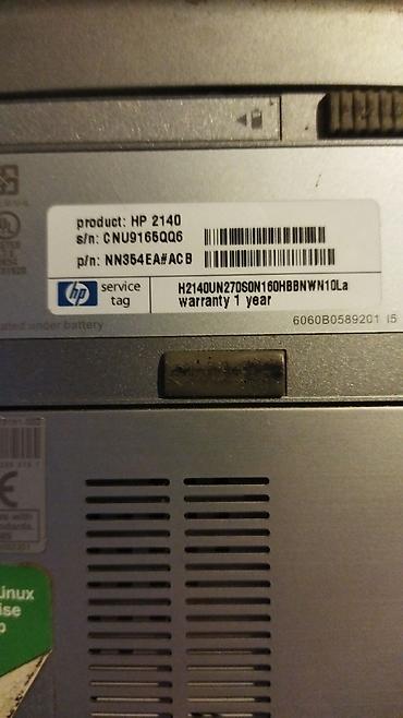 HP: HP Mini 2140 netbuku - Model: HP 2140 (HP Mini seriyası) - Korpus — 4