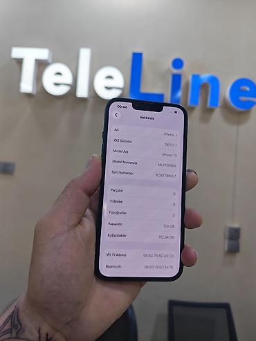 iphone 13 2 ci el: IPhone 13, 128 GB, Qara, Face ID, Sənədlərlə, Zəmanət — 3