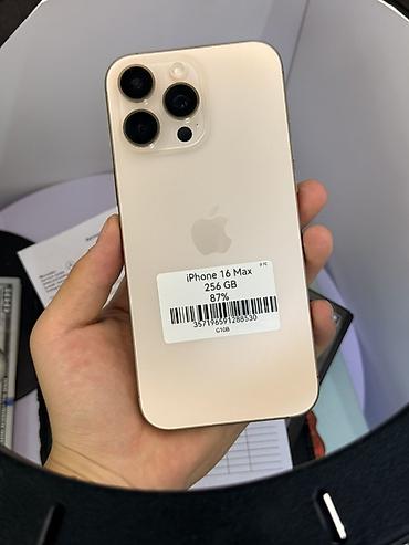 IPhone 16 Pro Max, 256 ГБ, цвет светло‑золотистый. Характеристики и