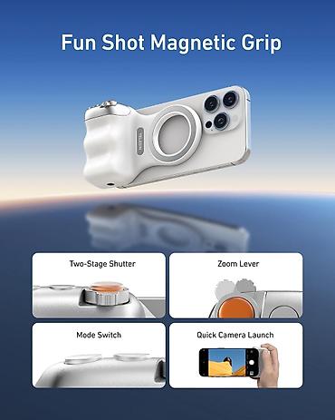 cyber shot: Fun Shot Magnetic Grip – smartfonlar üçün maqnitli foto tutacaq - — 1