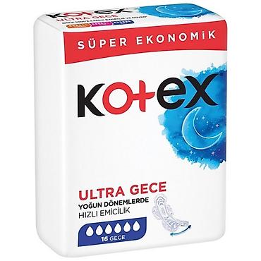 salfet: Kotex Ultra Gece qadın gigiyenik yastiqcalar - Gecə istifadə üçün — 1