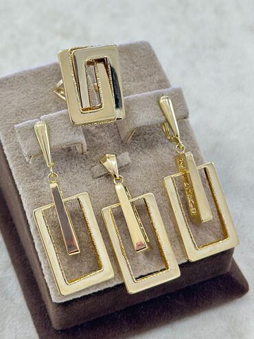 Zərgərlik dəstləri: Tiffany, Sarı qızıl, 585 Əyar — 5