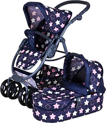 deciji mikrofon pertini: Kolica Knorr Coco Star Blue Pink – kombinovana kolica za lutke - — 1