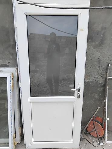 plastik setka: PVC qapı – şüşəli model - Material: ağ rəngli PVC profil, möhkəm — 1