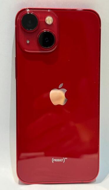 купить айфон 13 мини: IPhone 13 mini, Колдонулган, 128 ГБ, Кызыл, 77 %