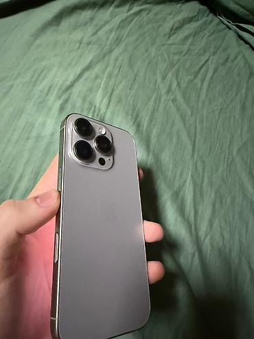 IPhone 16 Pro, Б/у, 128 ГБ, Natural Titanium, Чехол, 90 % at lalafo.kg IPhone 16 Pro, Б/у, 128 ГБ, Natural Titanium, Чехол, 90 %