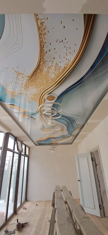 Натяжной потолок: Натяжной потолок Матовое, Глянцевое, 3D потолки Демонтаж, Бесплатный замер, Гарантия — 14