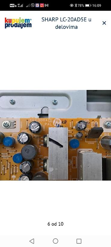 Aksesoari za TV i video: SHARP LC-20AD5E – delovi za TV Dostupni originalni moduli i — 7